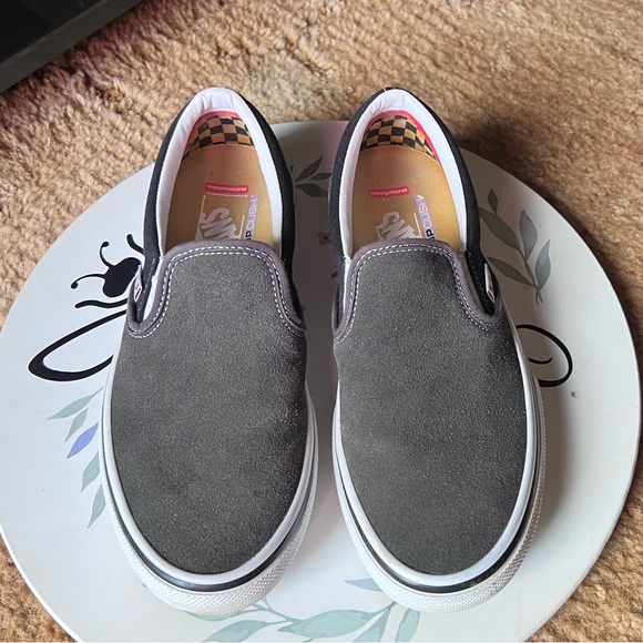 Men’s Van Skate Slip On Raven/Black Skate Shoes size 7.5. - Picture 8 of 17